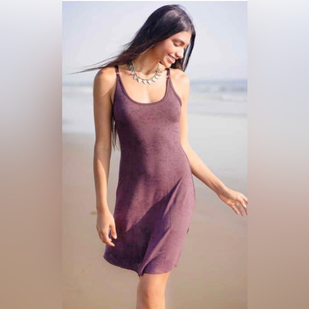 Desiree Dress 95% Hemp, Plum Purple